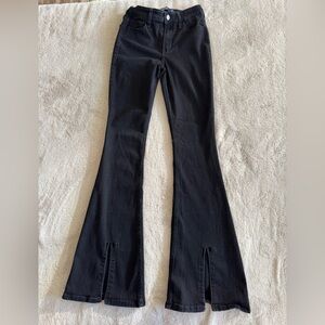 Hollister Women's Black High -Rise Stretch Flare Jeans W 25 L